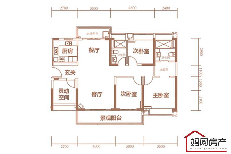 南沙水恋4栋建面128平04户型